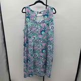 Talbots Women's Size 20 Lavender Floral Dress