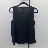 Nine West Women's Size M Black Solid Sleeveless Shirt