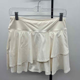Lands End Women's Size 6 Ivory Solid Skirt