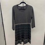 K Studio Women's Size 14 Charcoal Textured Dress