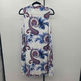 Tommy Bahama Women's Size 10 White Paisley Dress