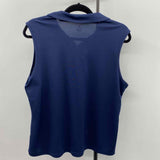 Emerald 18 Women's Size XL Navy Solid Sleeveless Shirt