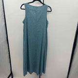 JJill Women's Size 10P Green Blue Textured Dress