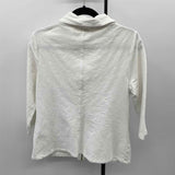 Chico's Women's Size M White Laser Cut Jacket
