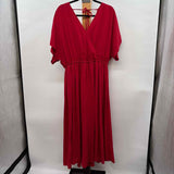 Modcloth Women's Size L Red Solid Jumper
