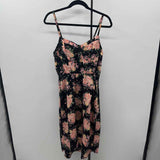 Lily Rose Women's Size 14 Black Floral Dress