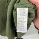 J Crew Women's Size M Green Textured Long Sleeve Shirt