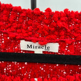 miracle Women's Size M/L Red Textured Sweater