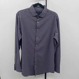 Mizzen & Main Men's Size M Purple Checkered Long Sleeve Shirt
