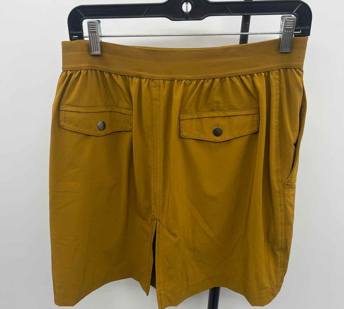Athleta Women's Size 10 Mustard Yellow Solid Skirt