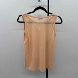 Kors Women's Size S Peach Solid Sleeveless Shirt