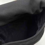 Interior COACH Black Canvas Flap Front Shoulder Bag Purse w/Adjustable Strap