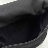 Interior COACH Black Canvas Flap Front Shoulder Bag Purse w/Adjustable Strap