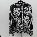 POL Junior's Size M Black Floral Sweater