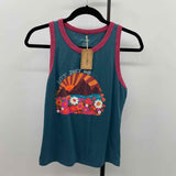 Natural life Women's Size M Green Floral Tank