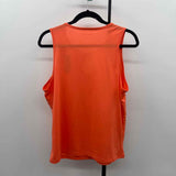 Lands End Women's Size M Orange Solid Sleeveless Shirt