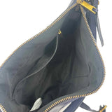 Interior FOSSIL Navy Blue Pebbled & Suede Leather SKYLAR Crossbody Purse