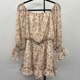 The Post Women's Size 10 Tan Floral Jumper