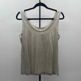 J Crew Women's Size M Gold Metallic Tank