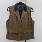 Chaps Women's Size XL Brown Tweed Vest