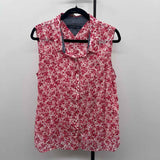 Tommy Hilfiger Women's Size XL Fuschia Floral Sleeveless Shirt