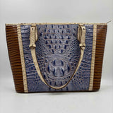 Brahmin Women's Blue Luxe embossed Purse