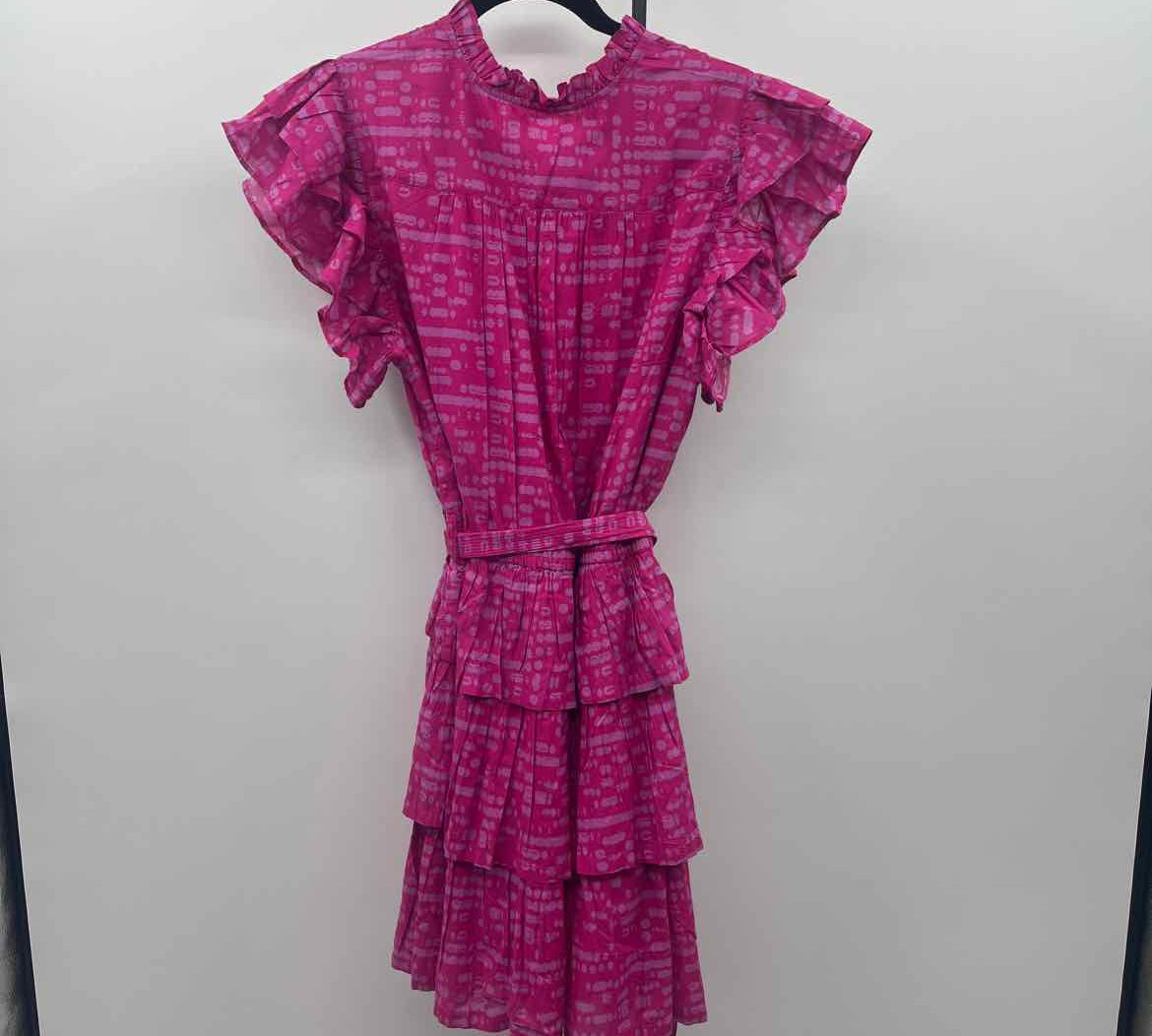 Briton Court Women's Size 14 Magenta Abstract Dress