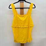 J Crew Women's Size L Yellow Fringe Tank