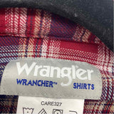 Wrangler Men's Size XXL Red Plaid Long Sleeve Shirt