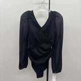 G by Giuliana Women's Size M Black Solid Long Sleeve Shirt