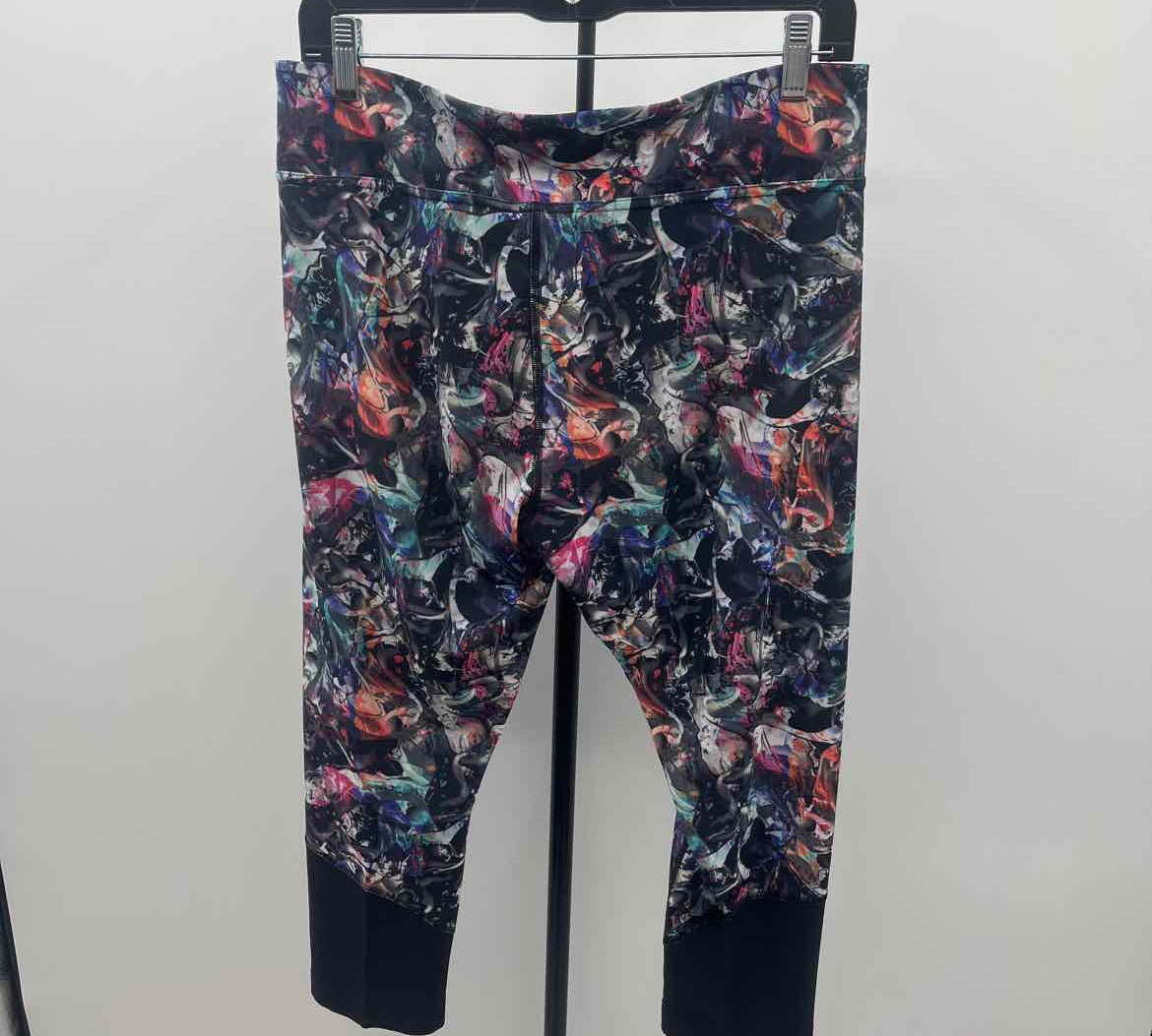 Lole Women's Size 14 Charcoal Abstract Leggings