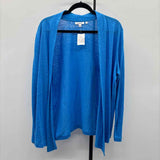 Chico's Women's Size L Blue Solid Cardigan