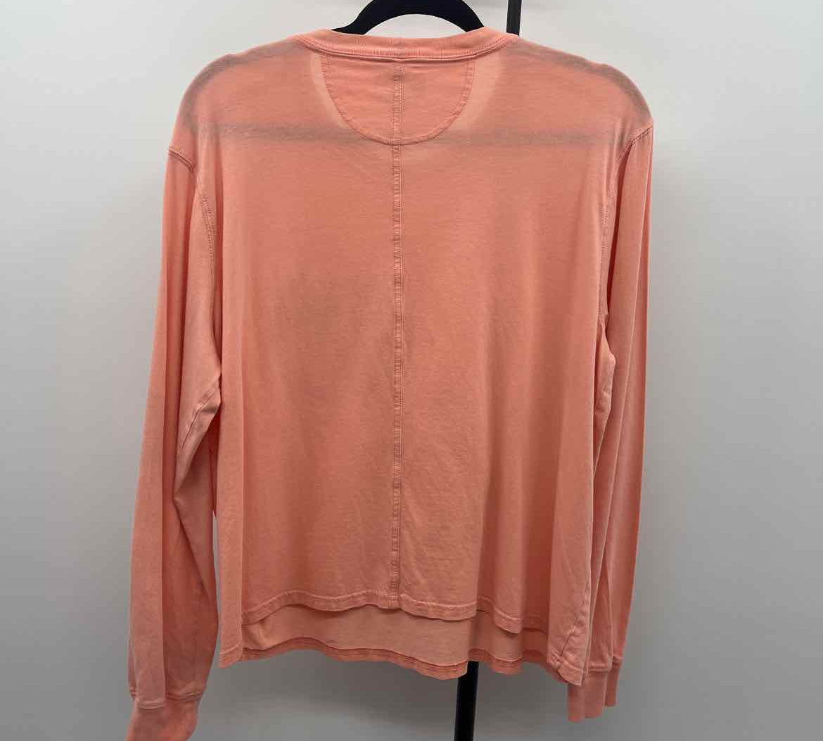 carhartt Women's Size L Peach Solid Long Sleeve Shirt