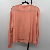 carhartt Women's Size L Peach Solid Long Sleeve Shirt
