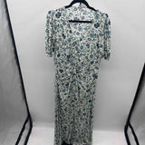 faherty Women's Size 16 Blue Floral Dress