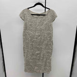 Lina Tomei Women's Size 14 Beige Textured Dress