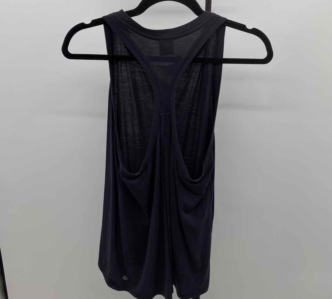 Athleta Women's Size M Black Solid Sleeveless Shirt