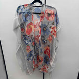 Unbranded Women's Size One Size Blue Floral Cardigan