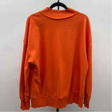 Unbranded Women's Size XL Orange Solid Sweatshirt
