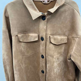 Philosophy Women's Size 2X camel Solid Jacket