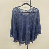 Chico's Women's Size S/M Navy Lace Poncho