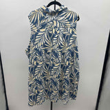 Tahari Women's Size 24 Blue Leaf Dress