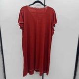 Max Studio Women's Size 18 Rust Textured Dress