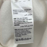 Chico's Women's Size XXL Ivory Textured Long Sleeve Shirt