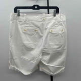 Talbots Women's Size 14W White Solid Shorts
