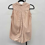 Olive & Oak Women's Size S Tan Stripe Sleeveless Shirt