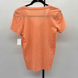 J Crew Women's Size S Peach Solid Short Sleeve Shirt