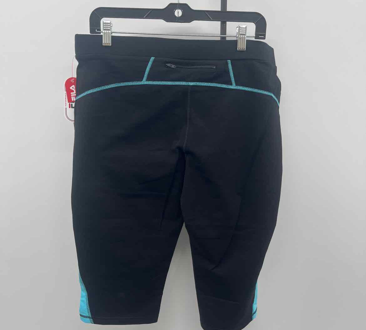 Fila Women's Size 16 Black Solid Capris
