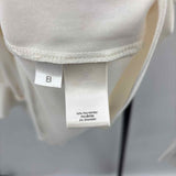 Ann Taylor Women's Size M Ivory Solid Long Sleeve Shirt