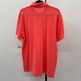 J Crew Men's Size L Coral Solid Short Sleeve Shirt